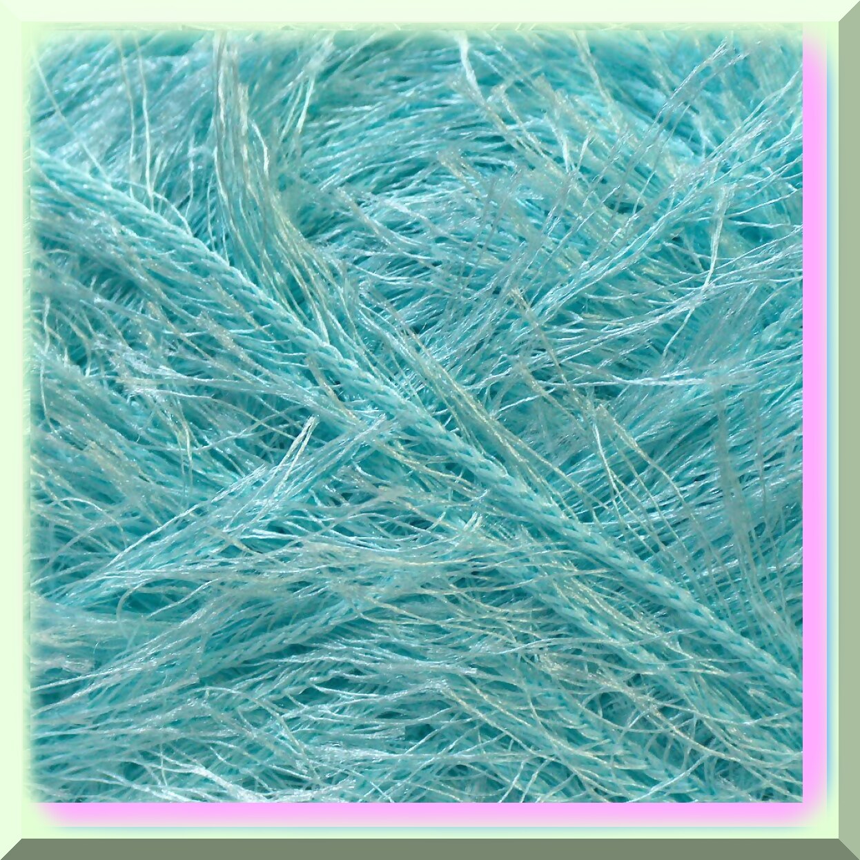 Turquoise Eyelash Yarn 100g 164 Yards