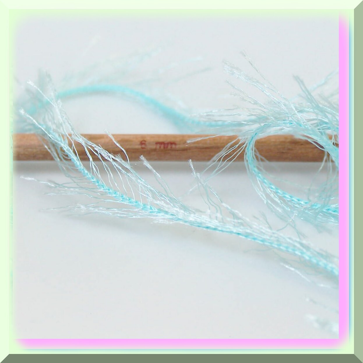 Turquoise Eyelash Yarn 100g 164 Yards