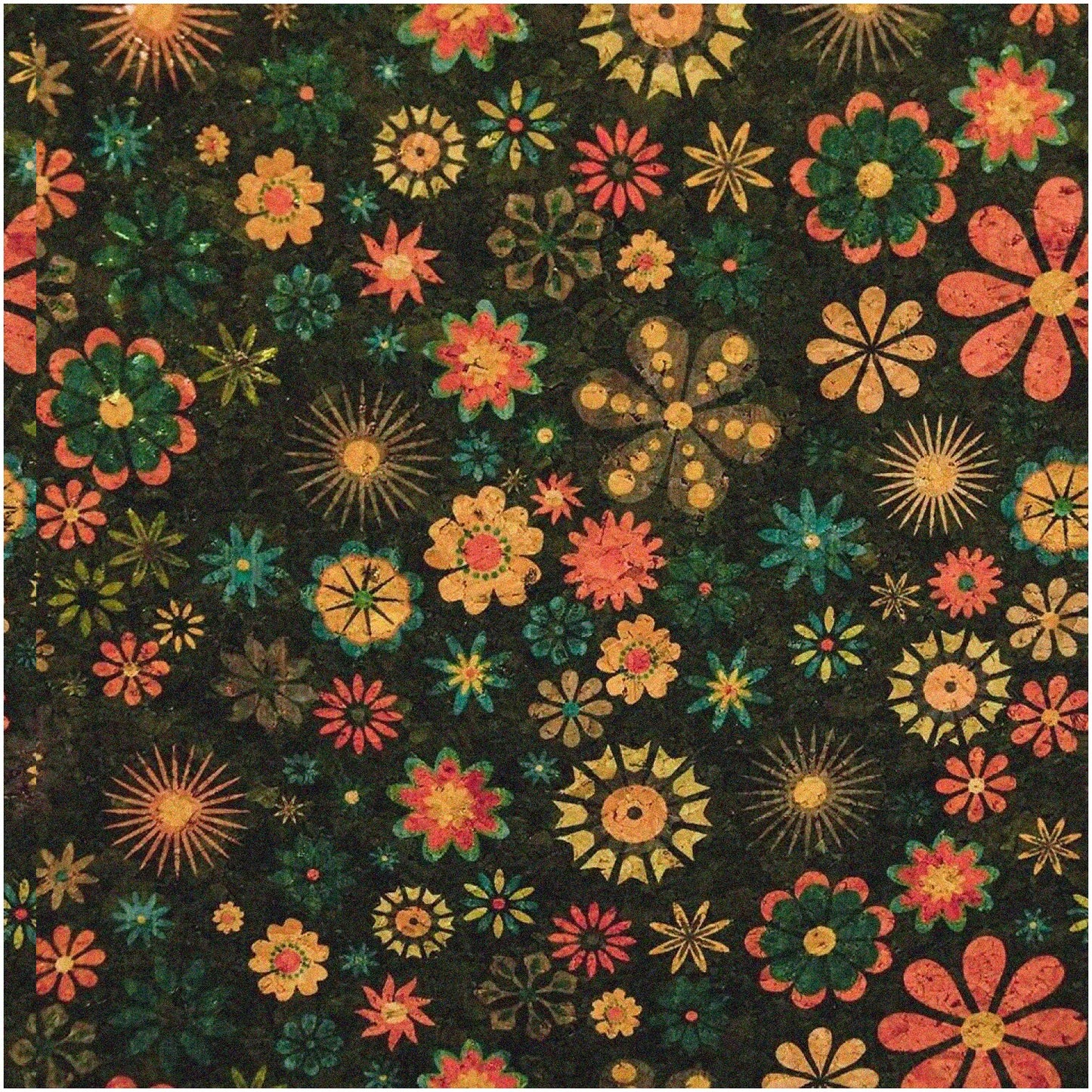 Cork Fabric Trio 18x15 Inches Multi Floral