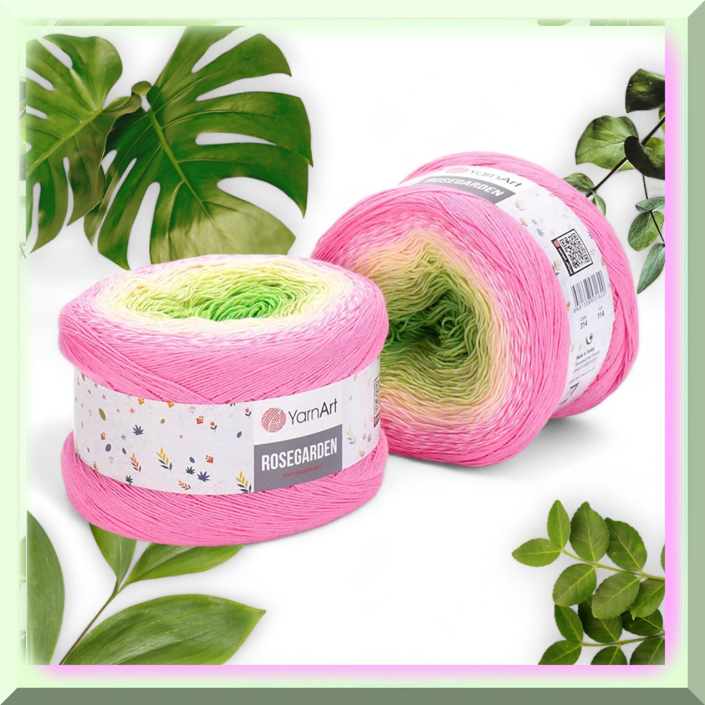 Rainbow Rosegarden Cotton Yarn 8.80 oz Multicolor 1094yds