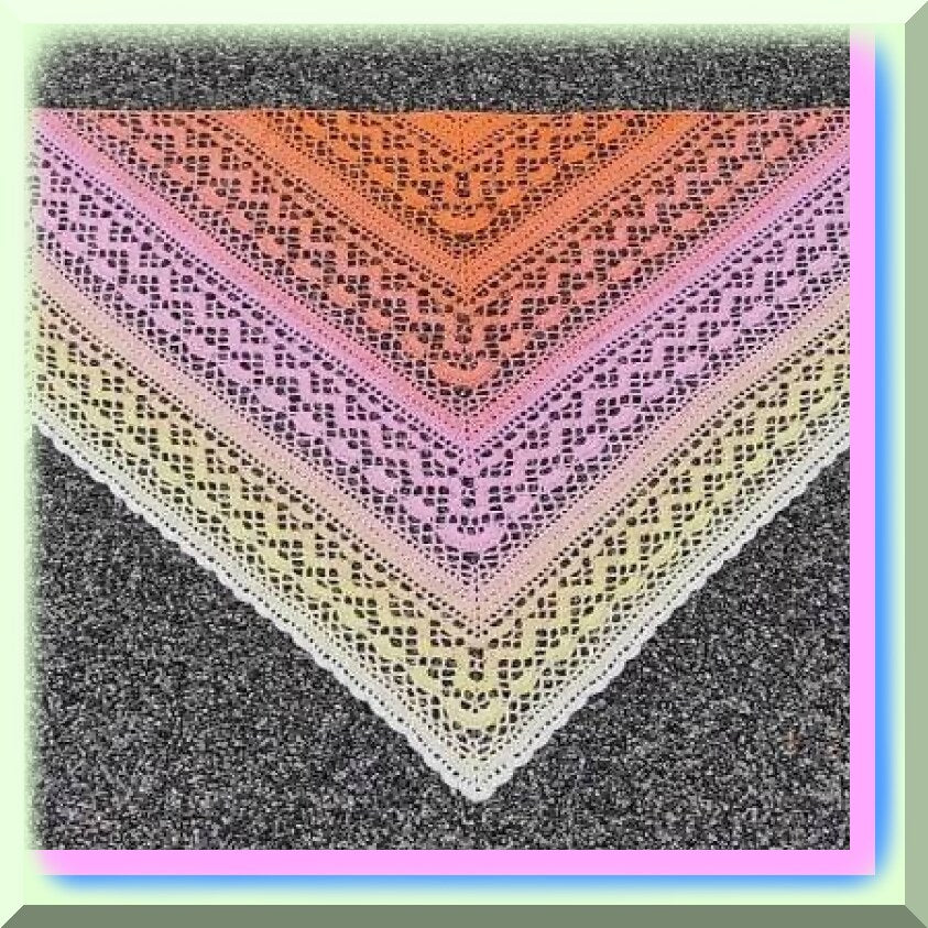 Rainbow Rosegarden Cotton Yarn 8.80 oz Multicolor 1094yds