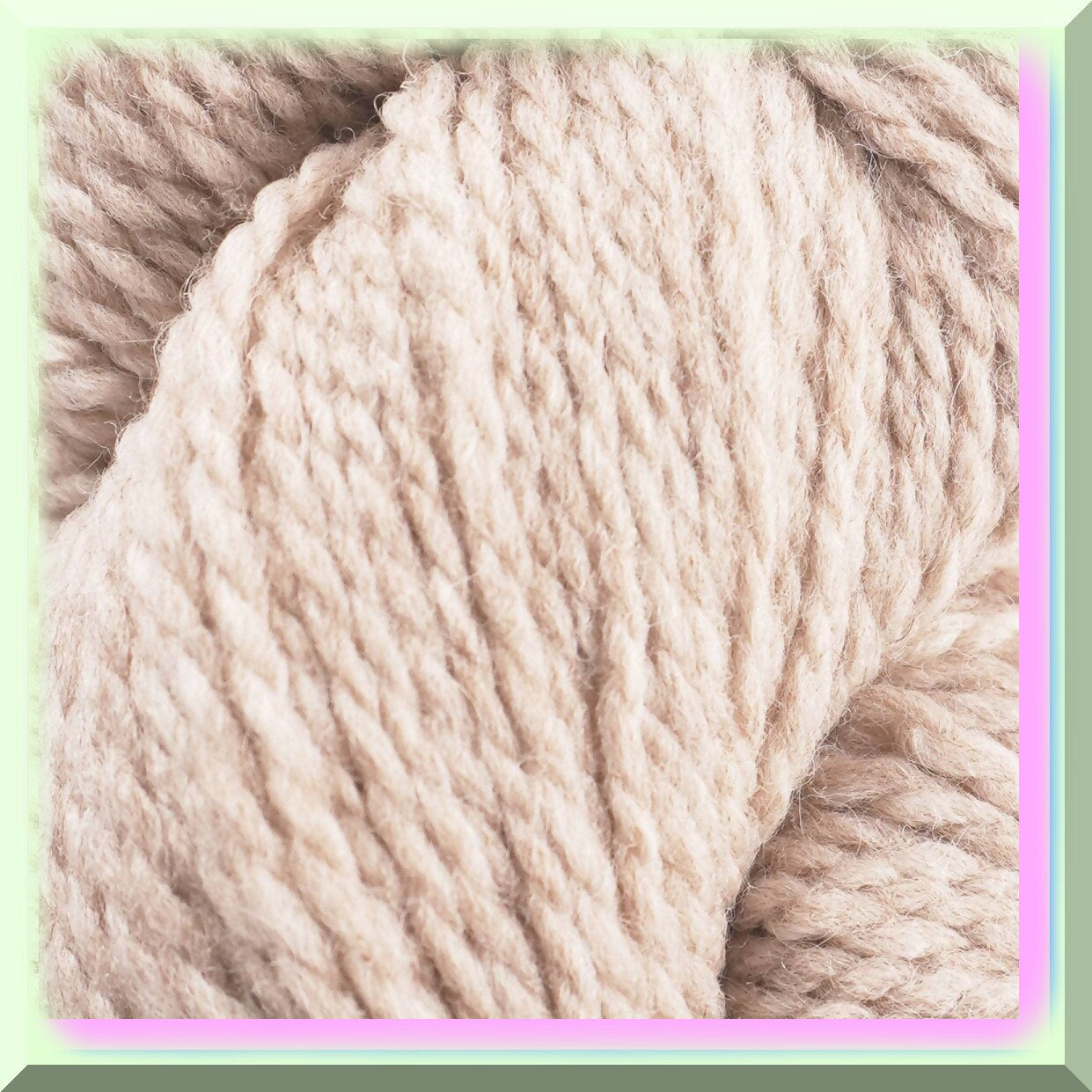 Oatmeal Heather Wool Knitting Bundle with Project Bag