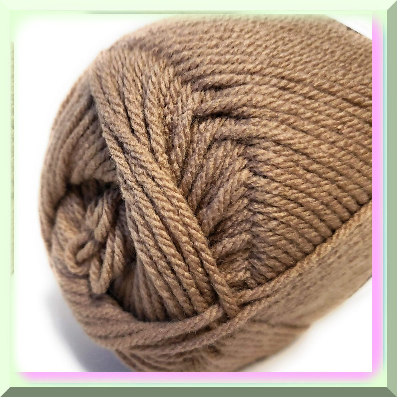 Soft Taupe Acrylic Yarn 4.5 oz Ball