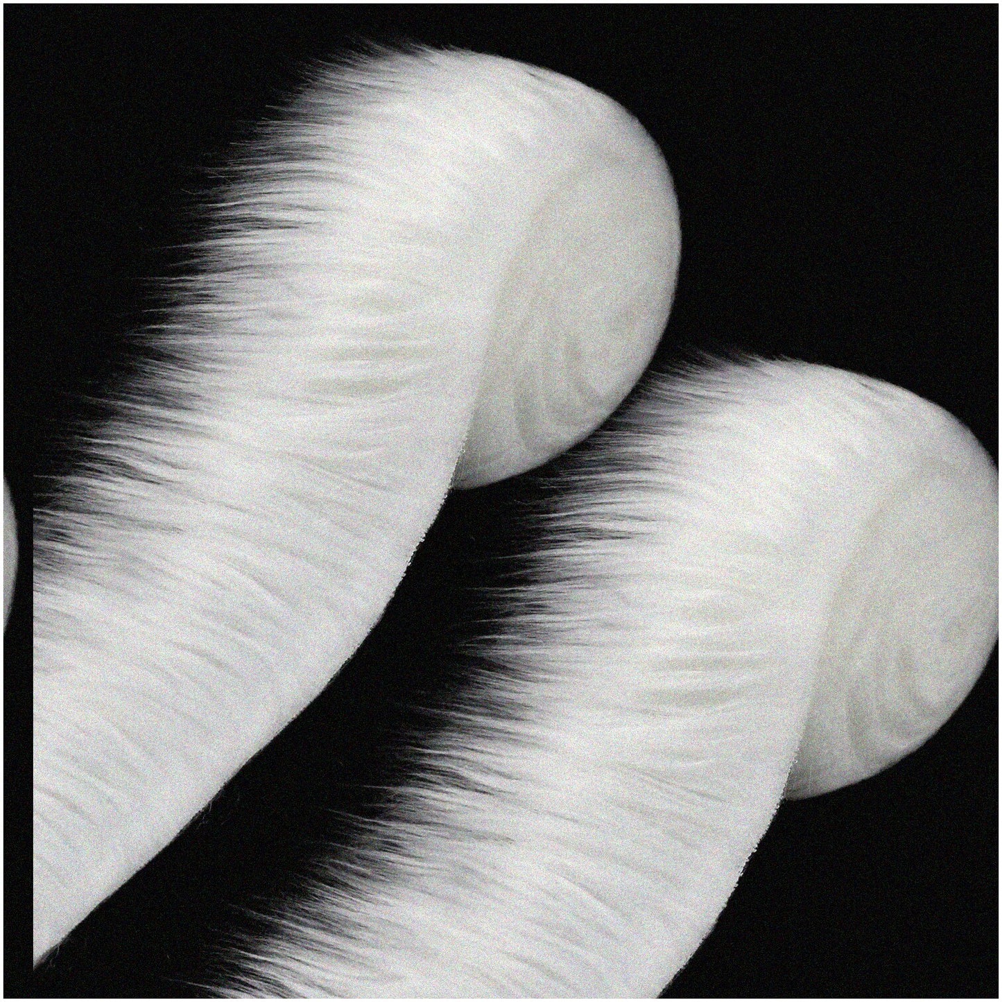 DIY White Fluffy Fabric Patches 2x60 Inches