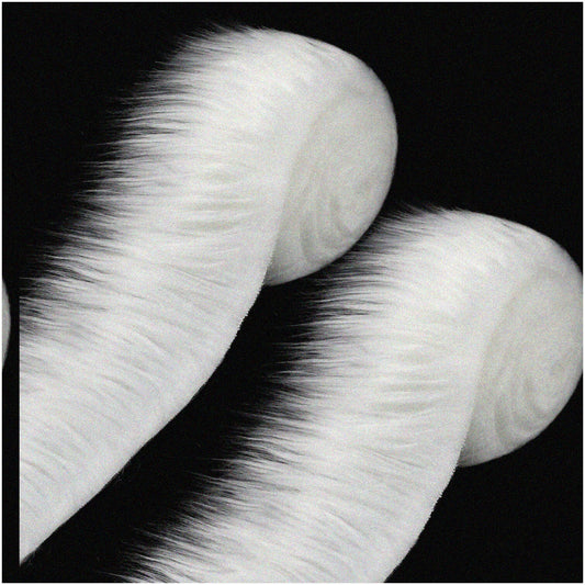 DIY White Fluffy Fabric Patches 2x60 Inches