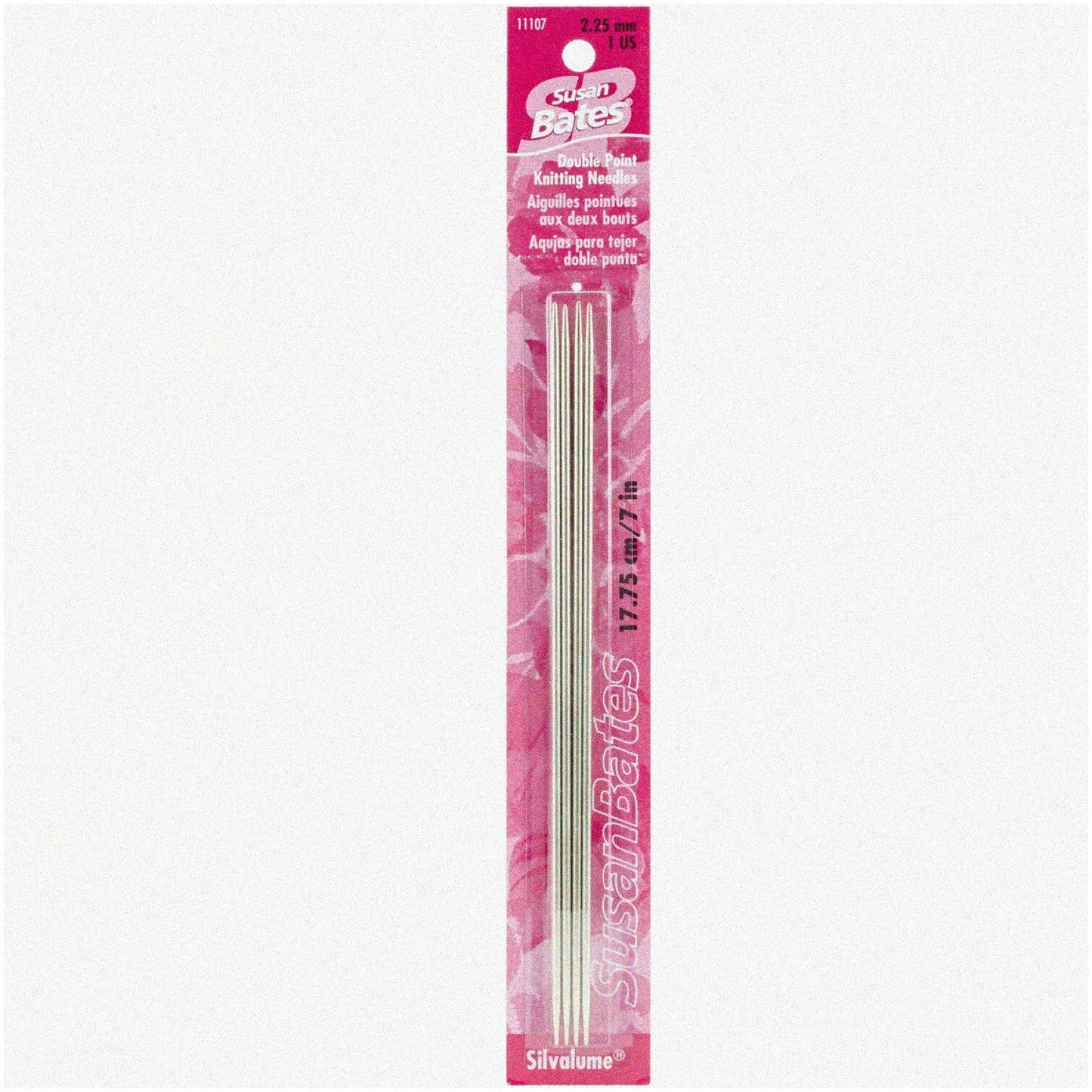 SilvaStix 7" Double Point Aluminum Knitting Needles Set