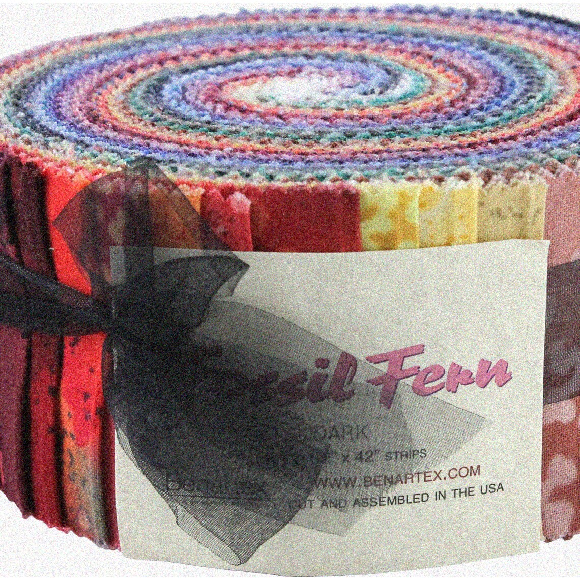 Dark Fern Fossil Pinwheel 40-Strip Jelly Roll