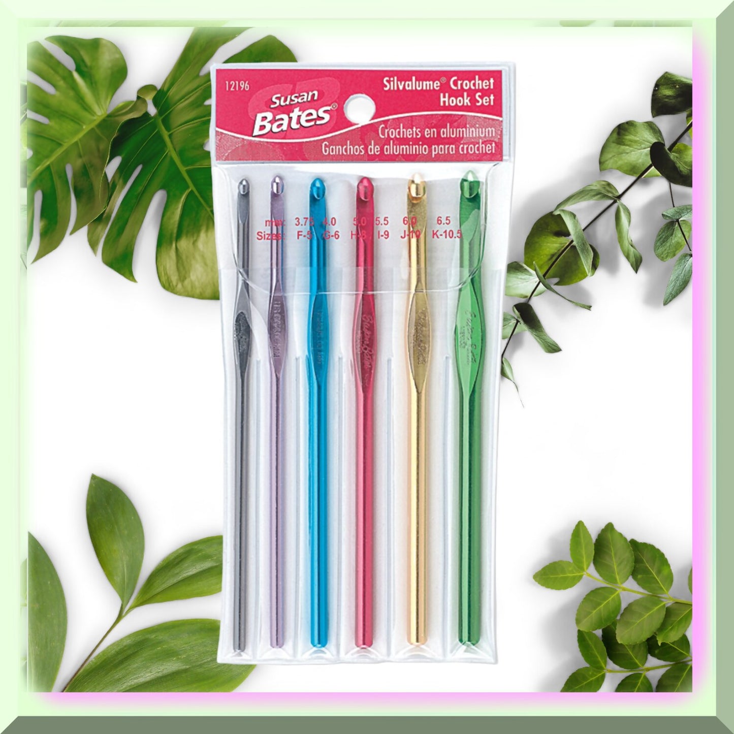 Crochet Hook Set 6-Piece Aluminum in Pouch
