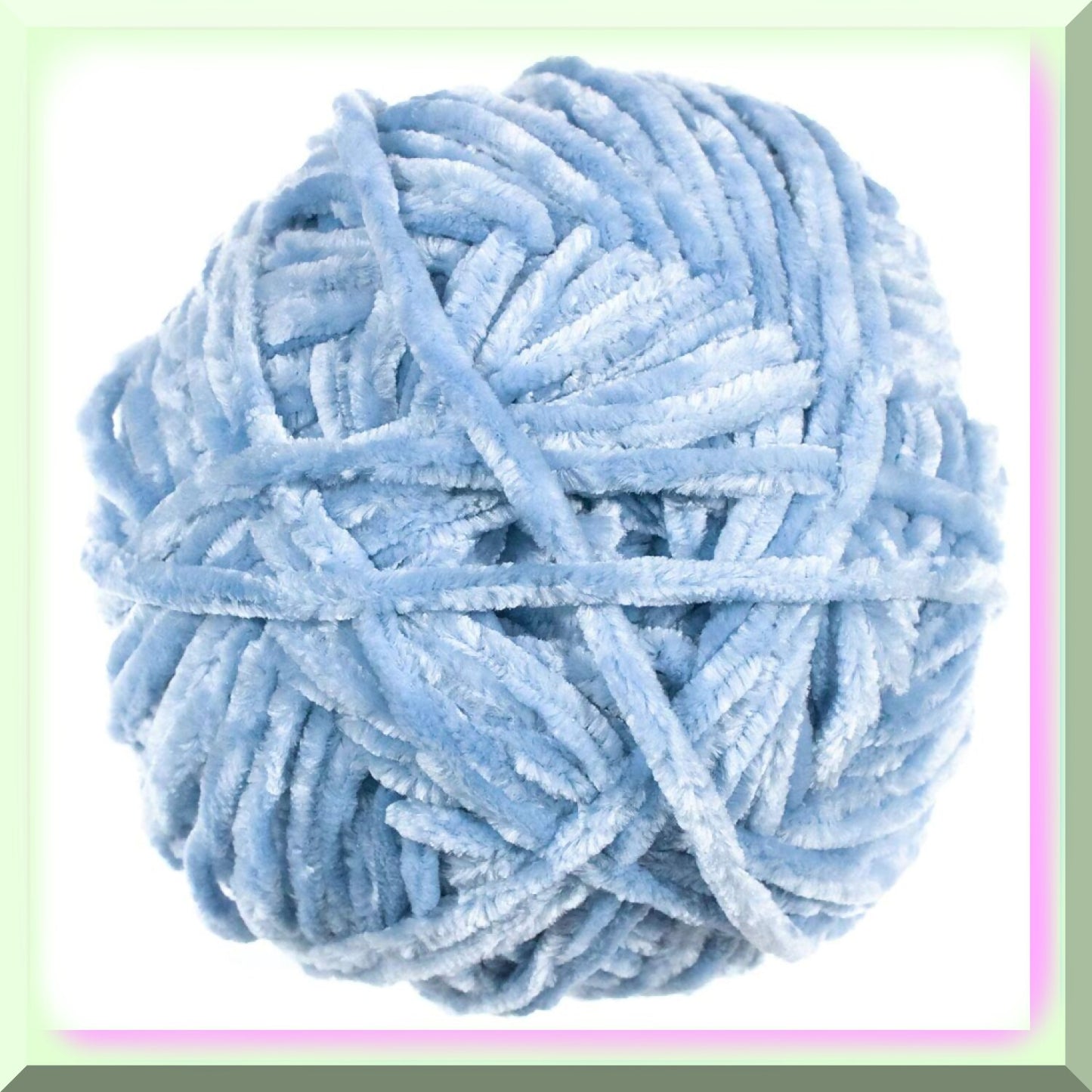 Smokey Blue Velvet Yarn 315 Yards Medium Polyester