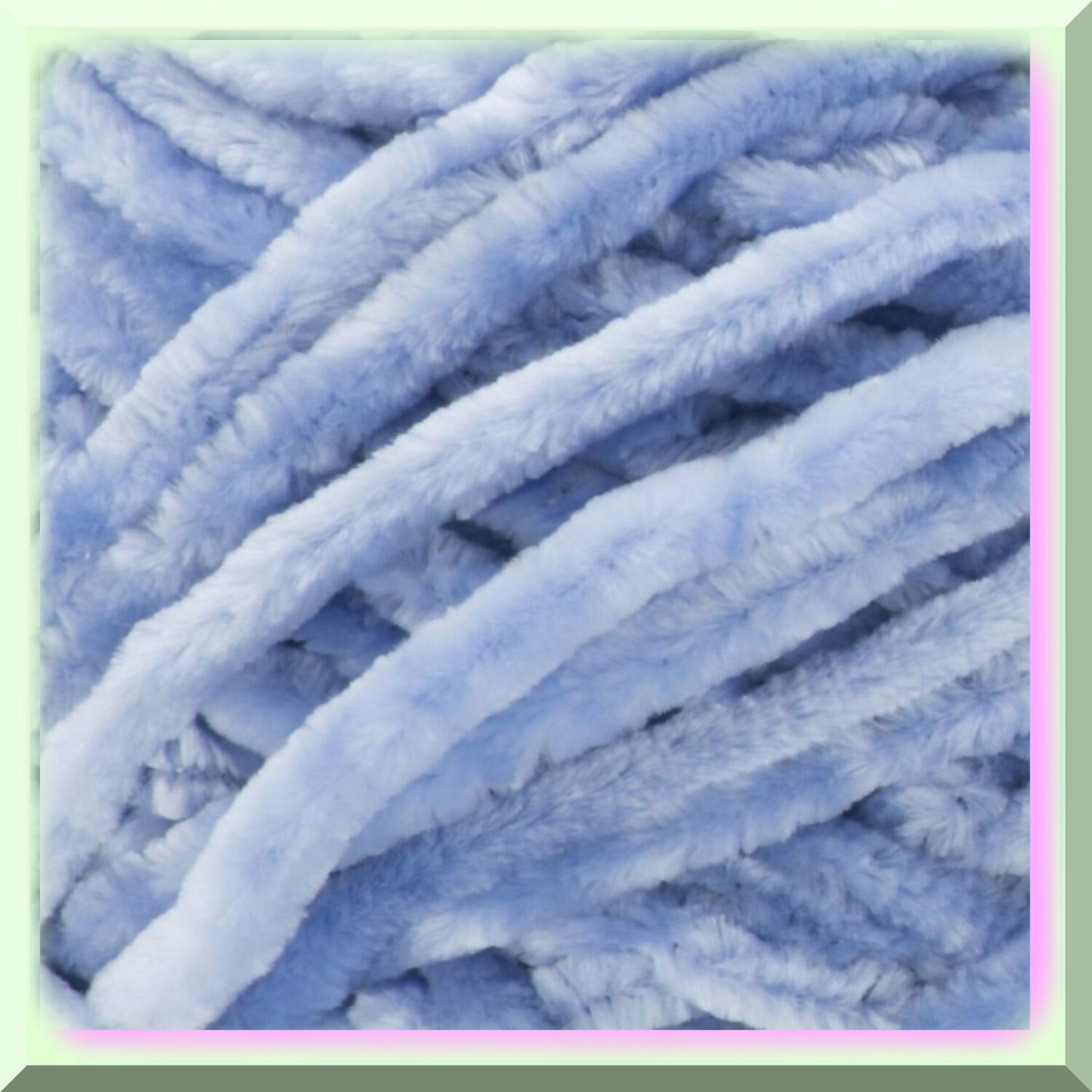 Smokey Blue Velvet Yarn 315 Yards Medium Polyester