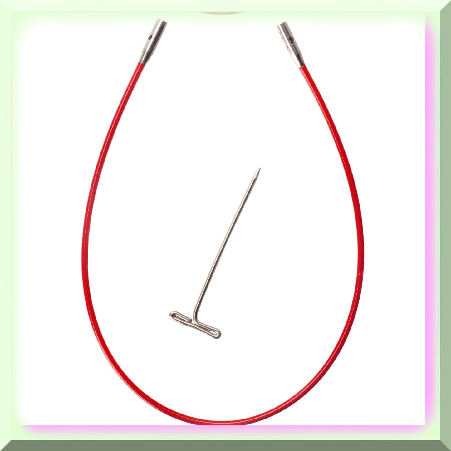 Crimson MiniLink Knitting Cable, Red, Multi-Size