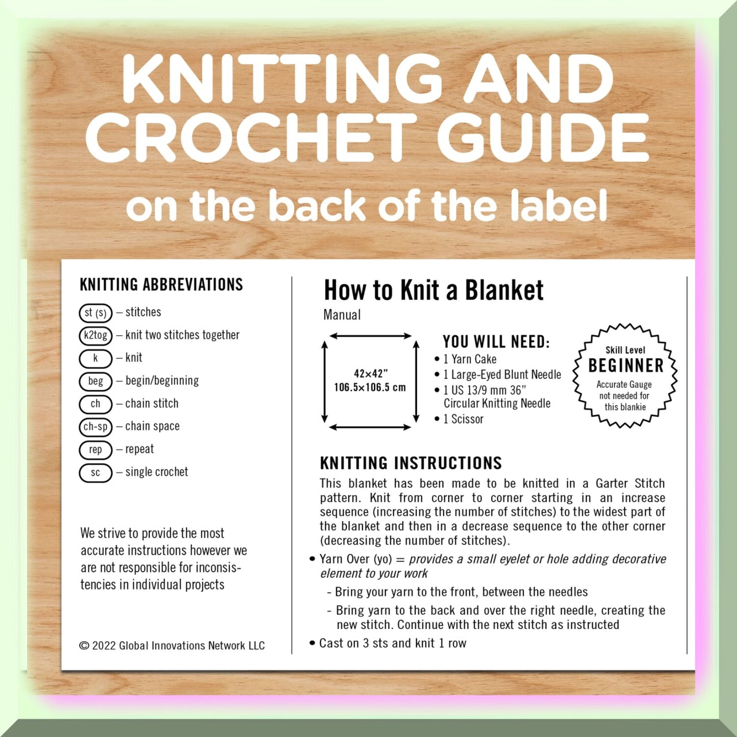 Chunky Silver Yarn Kit with Knitting & Crocheting Tools