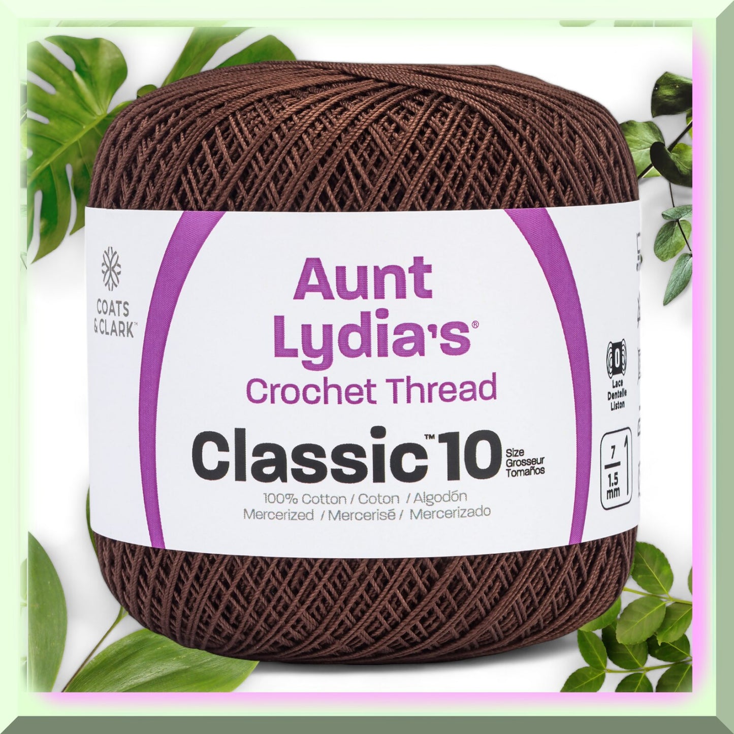 Cotton Clic Size 10 Fudge Brown 400yd Thread