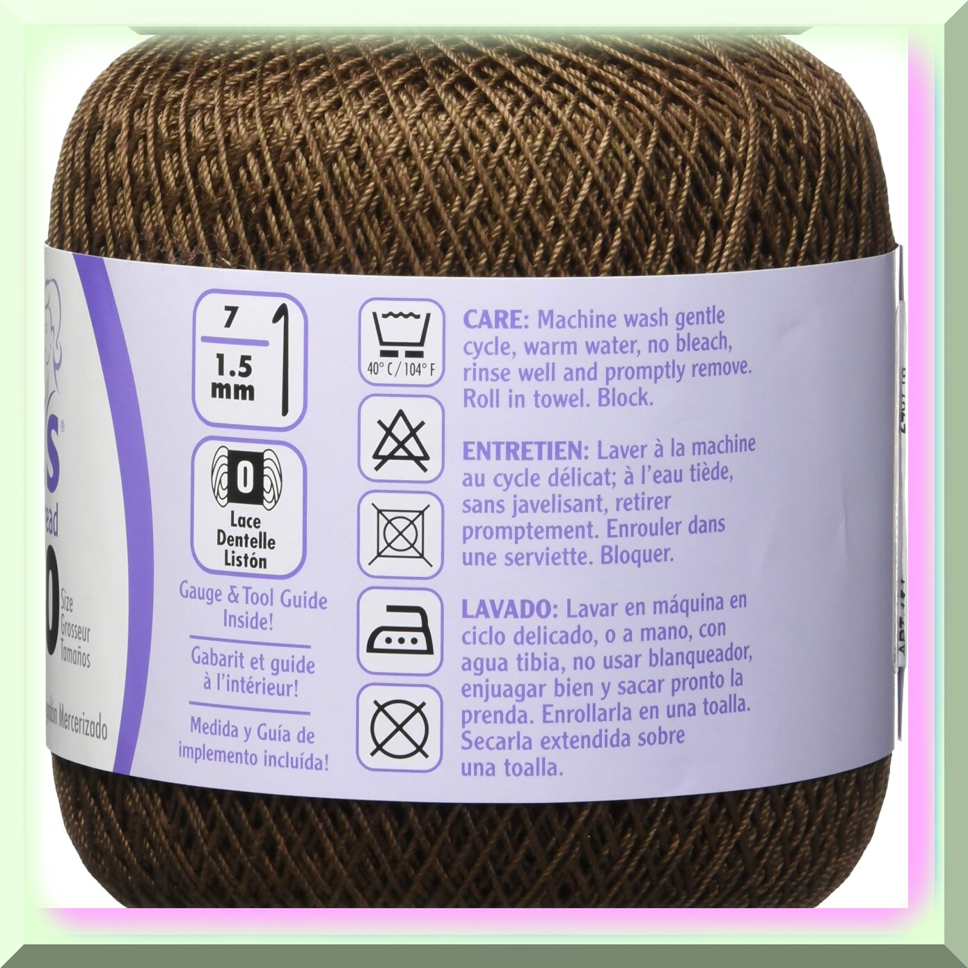 Cotton Clic Size 10 Fudge Brown 400yd Thread