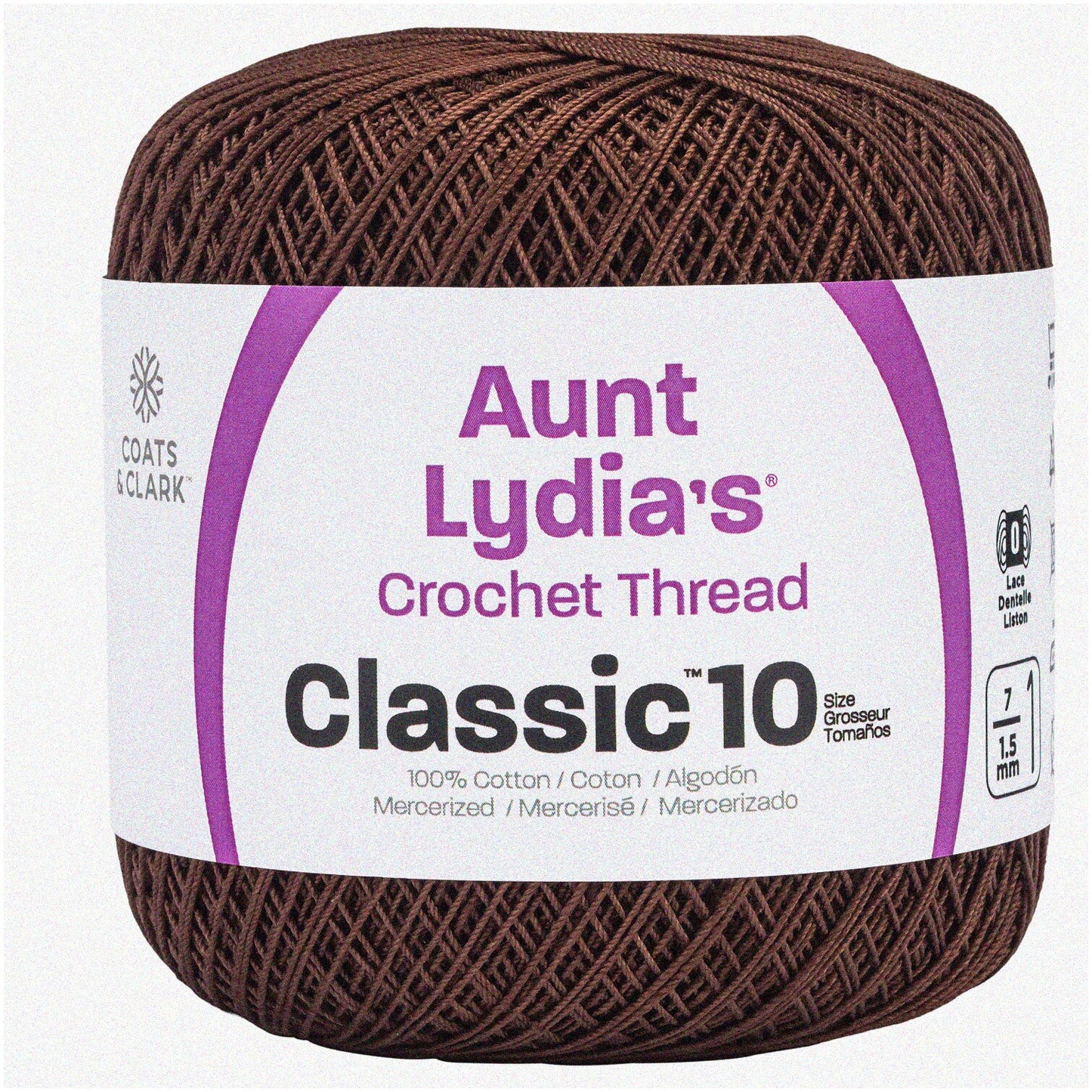 Cotton Clic Size 10 Fudge Brown 400yd Thread