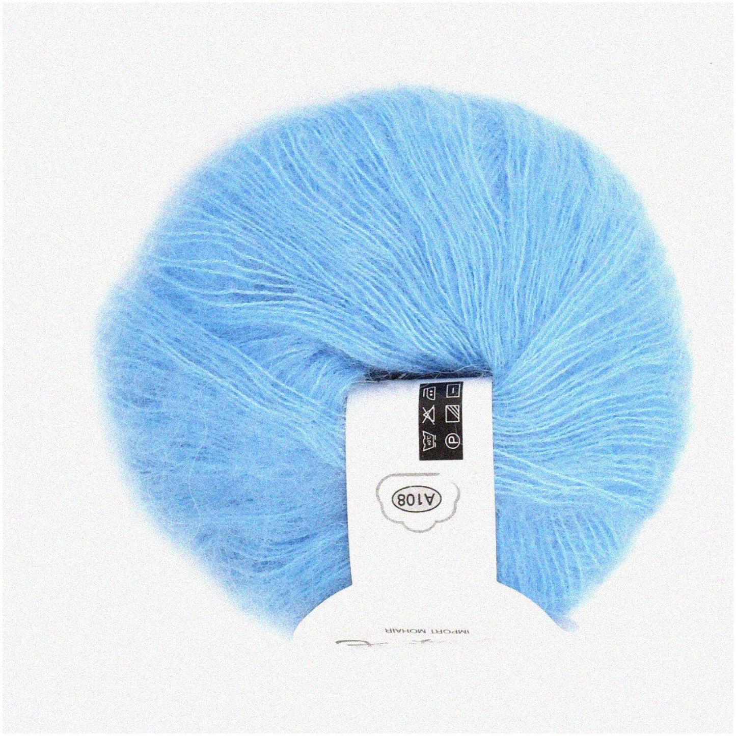 Light Blue Angora Mohair Yarn 12 Colors