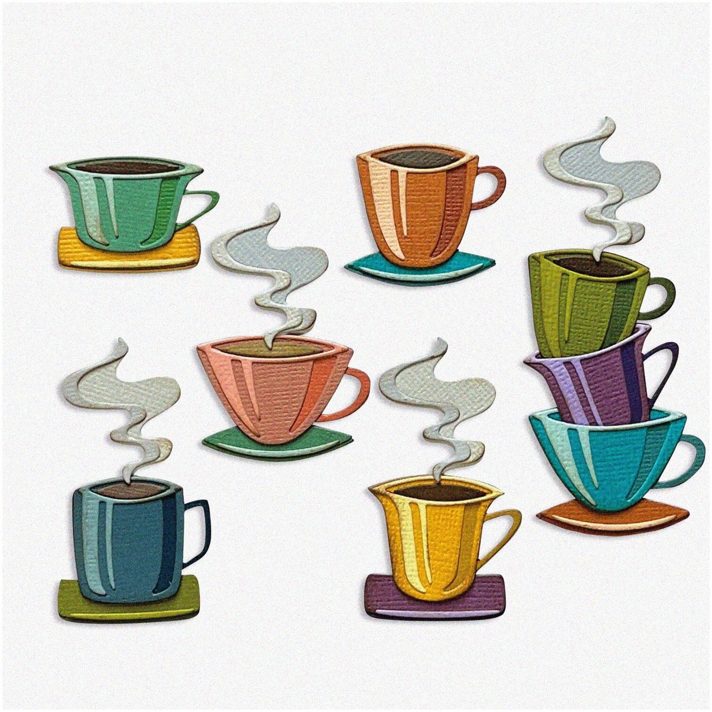 Papercut Café Thinlits Die Set 28 Pack Cranberry Red
