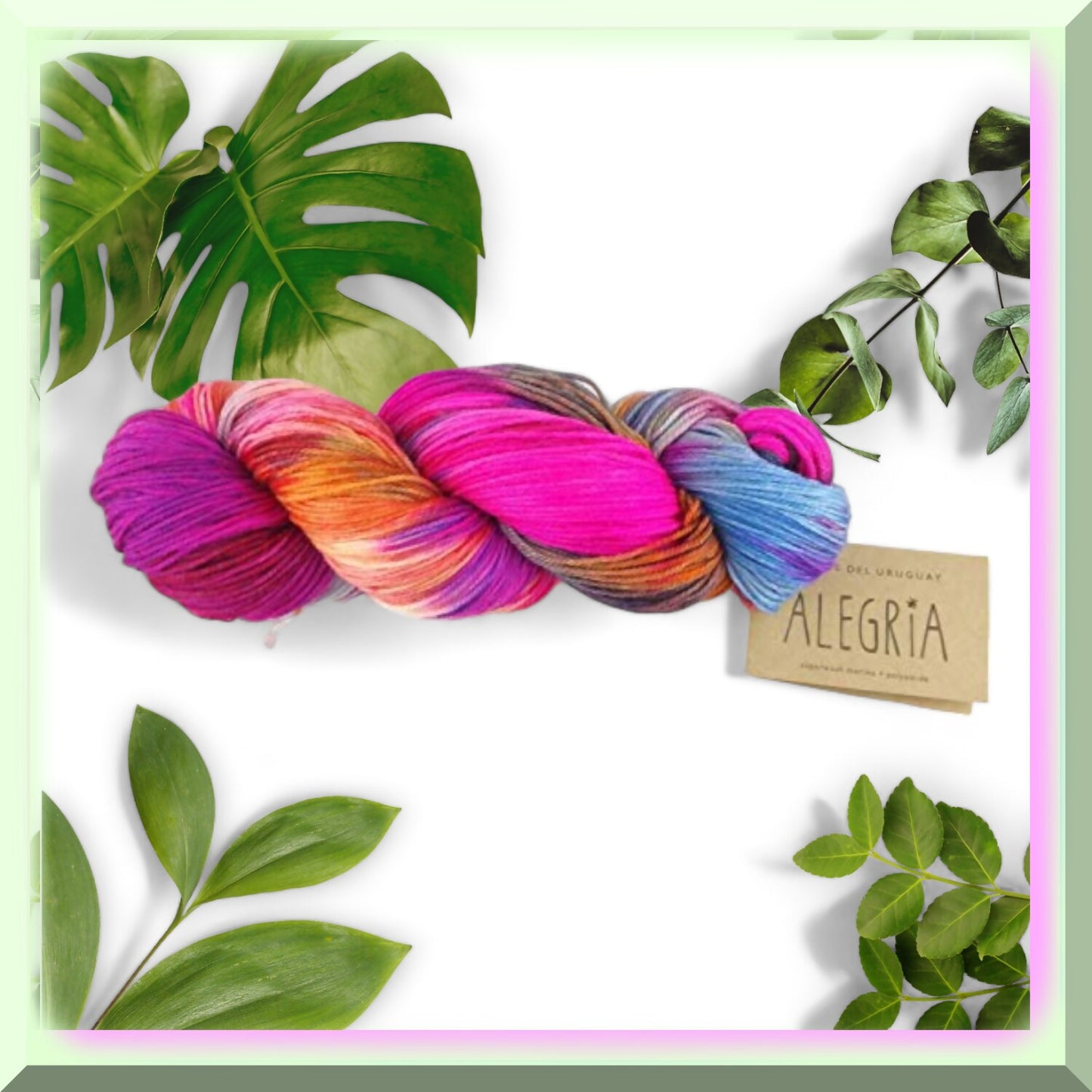 Vibrant Hand Dyed Sock Yarn 100g