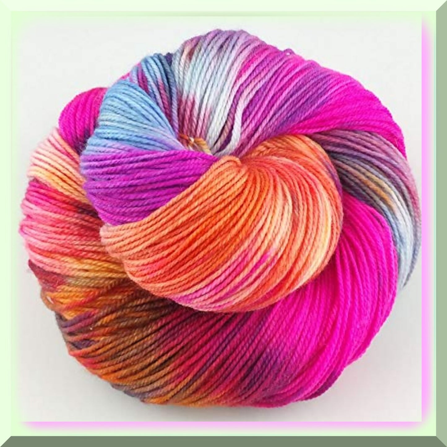 Vibrant Hand Dyed Sock Yarn 100g