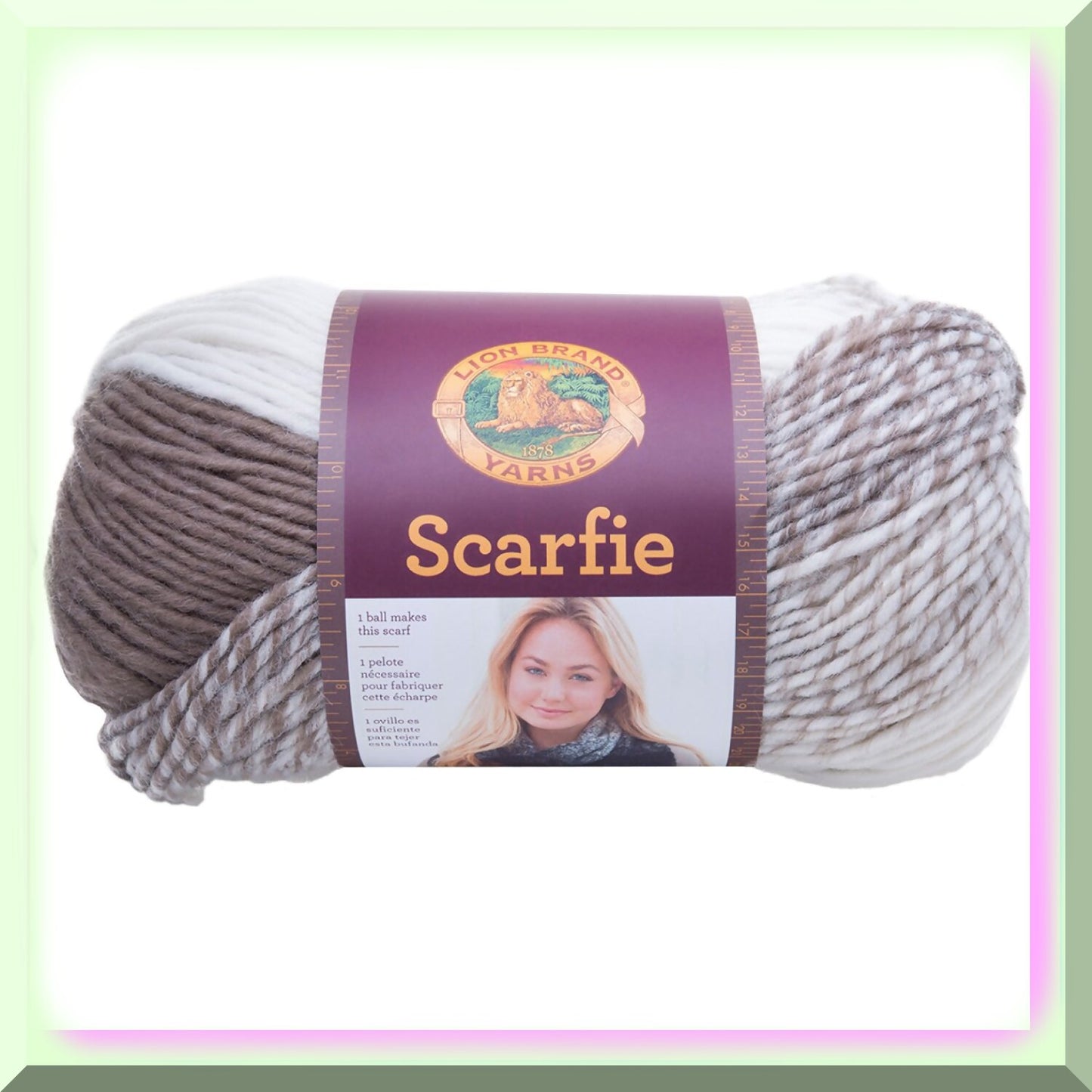 Creamy Taupe Scarfie Kit with 3 Skeins and Project Bag