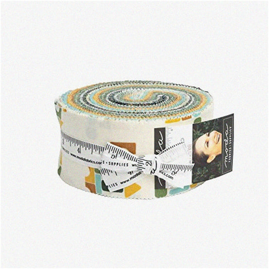 40-Pack 2.5-Inch Cotton Fabric Jelly Roll