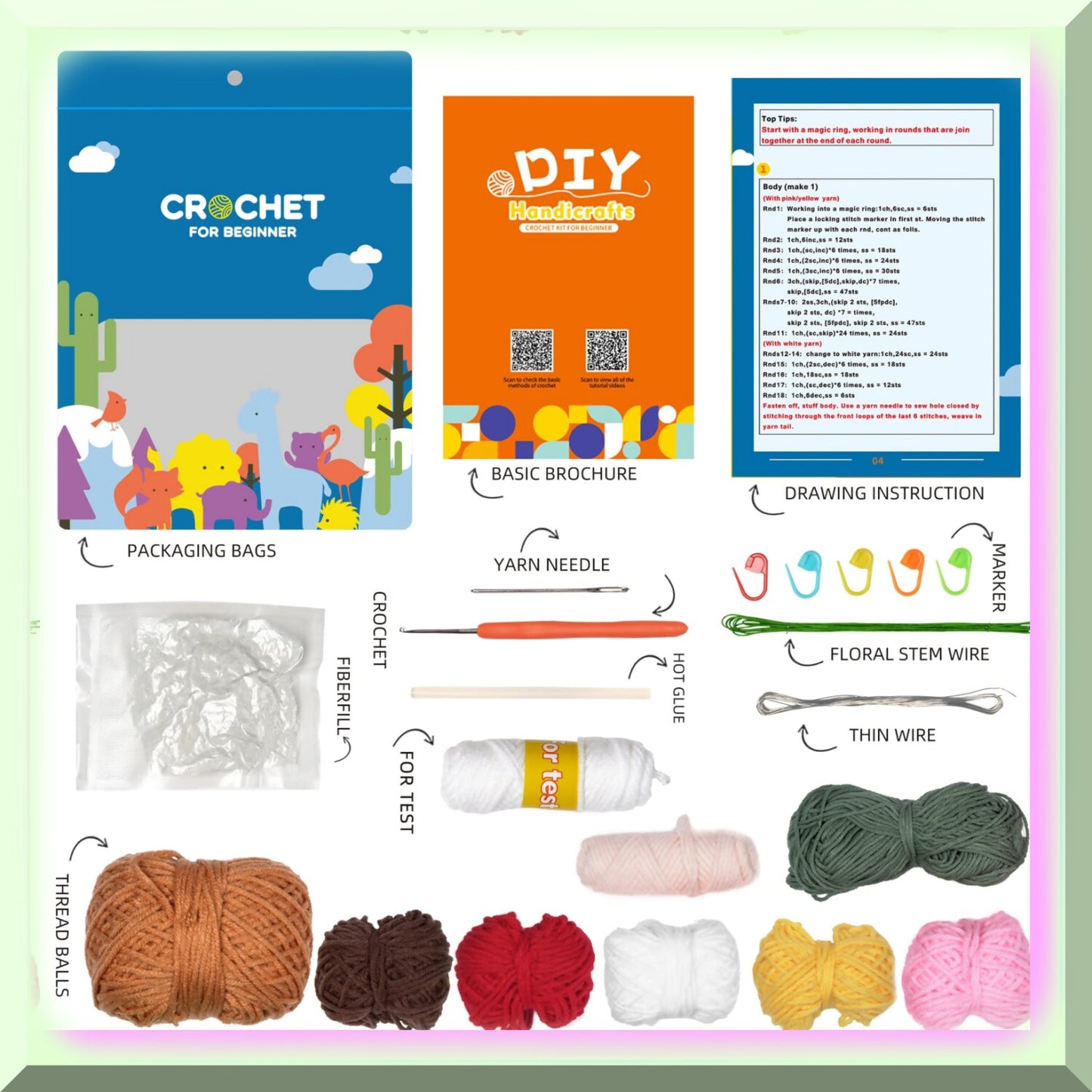 Strawberry Stitch Crochet & Knitting Starter Kit