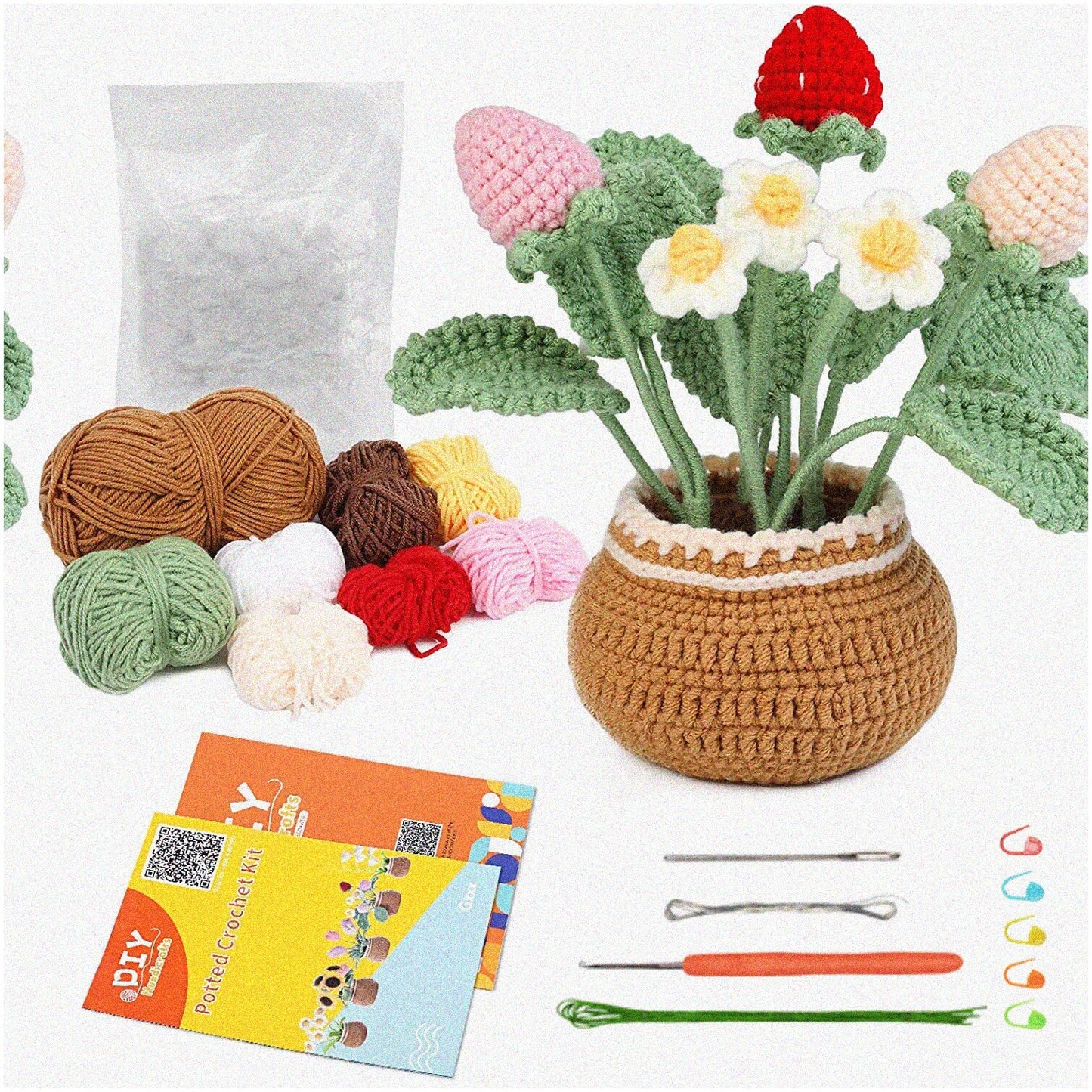 Strawberry Stitch Crochet & Knitting Starter Kit