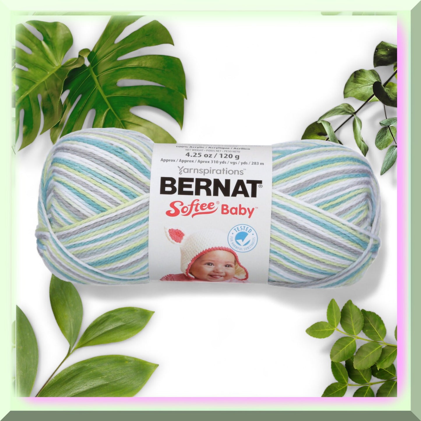 Baby Soft Yarn - Light Pink, 120g Ball