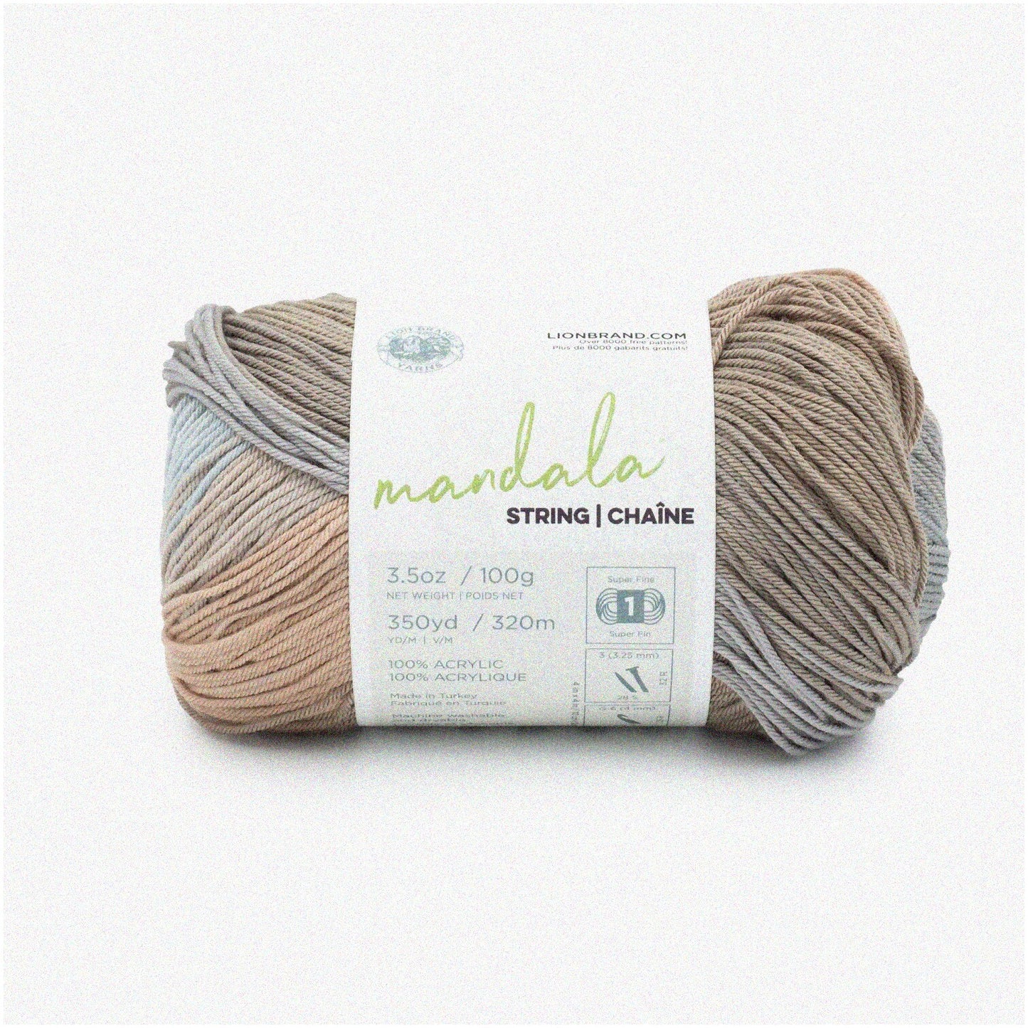 Self-Striping Acrylic Yarn 3.5 oz 350 yards