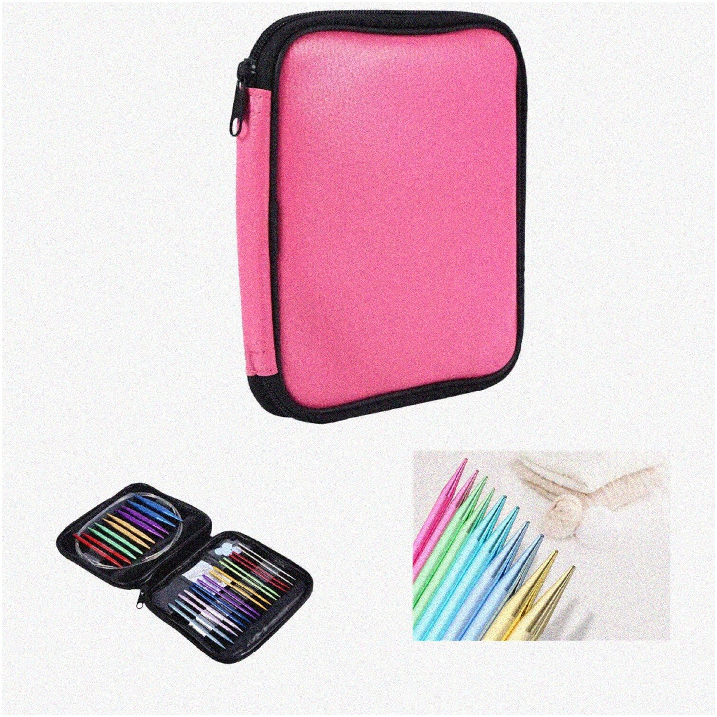 13 Sizes Interchangeable Circular Knitting Needles Set
