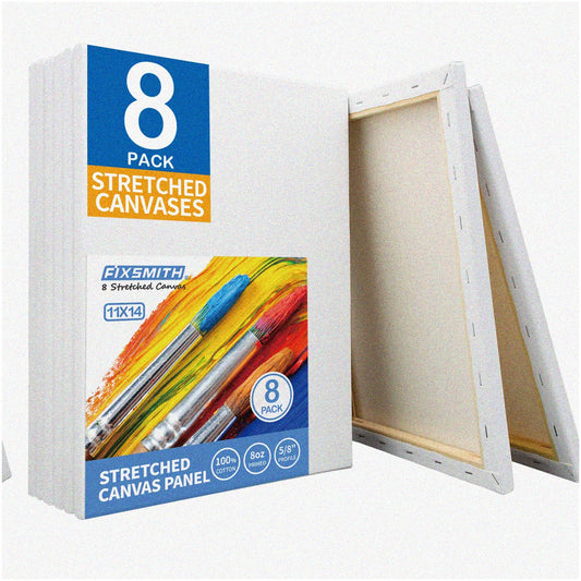 11x14 Cotton Canvas Set 8 Pack