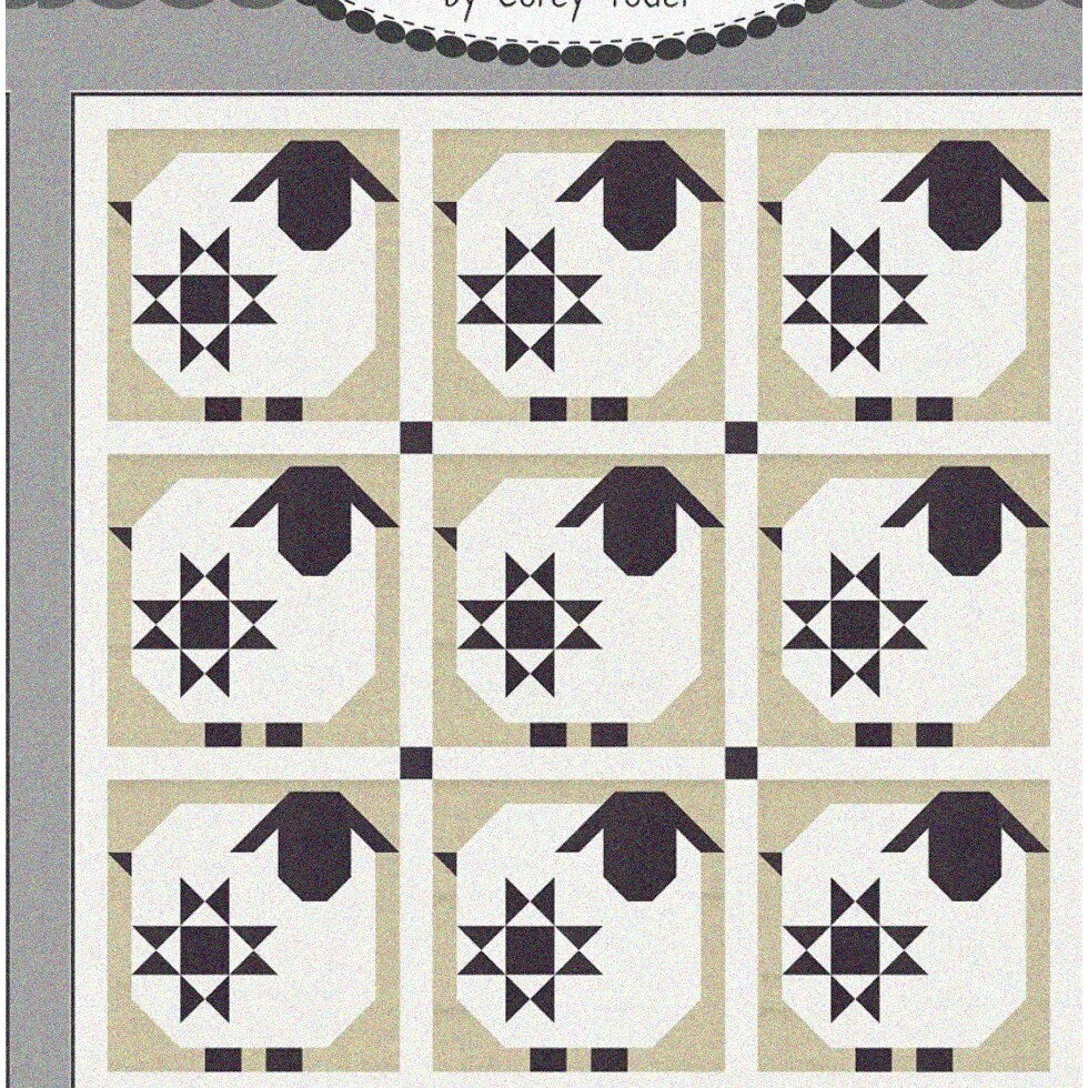 Wooly Stars Quilt Pattern 62x62 inches