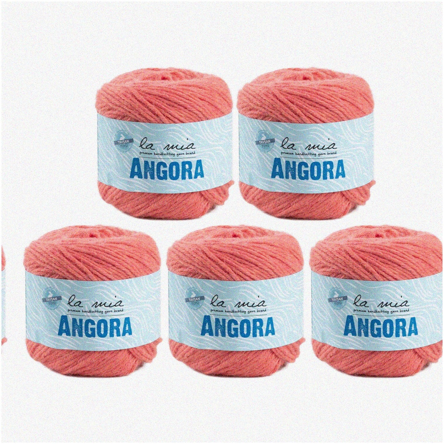 Angora Luxe Orange Yarn 5 Balls 136 Yards