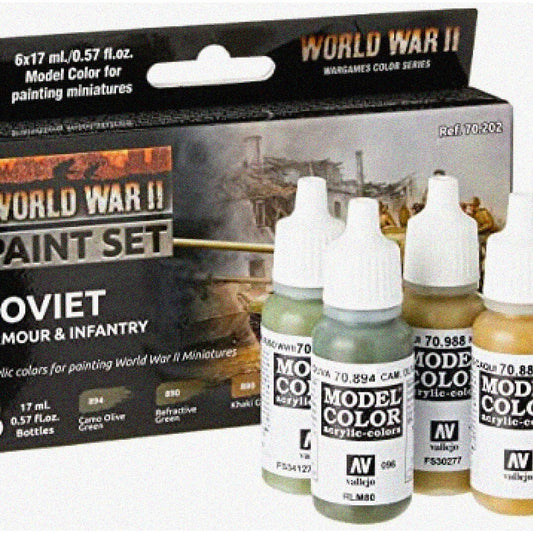 Soviet Infantry Paint Set 6 x 0.57 Fl Oz