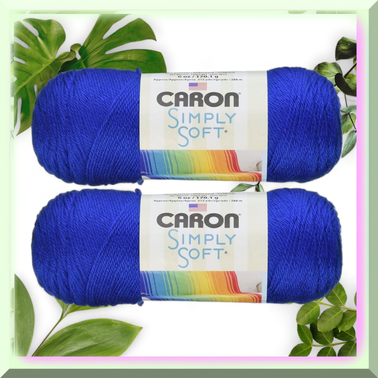 2-Pack Royal Blue Simply Soft Yarn Solids
