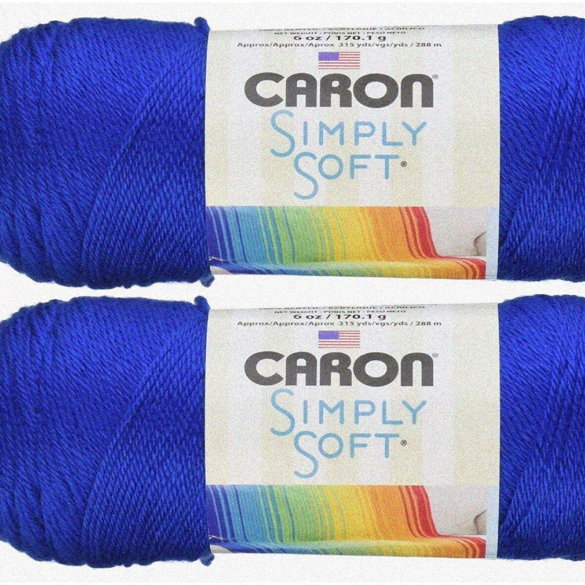 2-Pack Royal Blue Simply Soft Yarn Solids