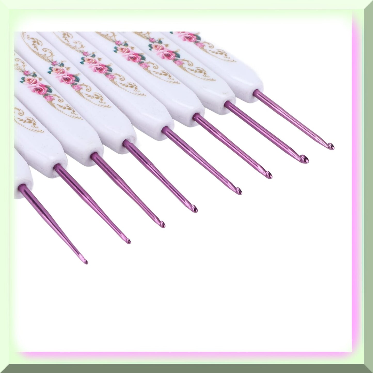 ErgoCraft 16pc Pink Crochet Hook Set with Soft Grips