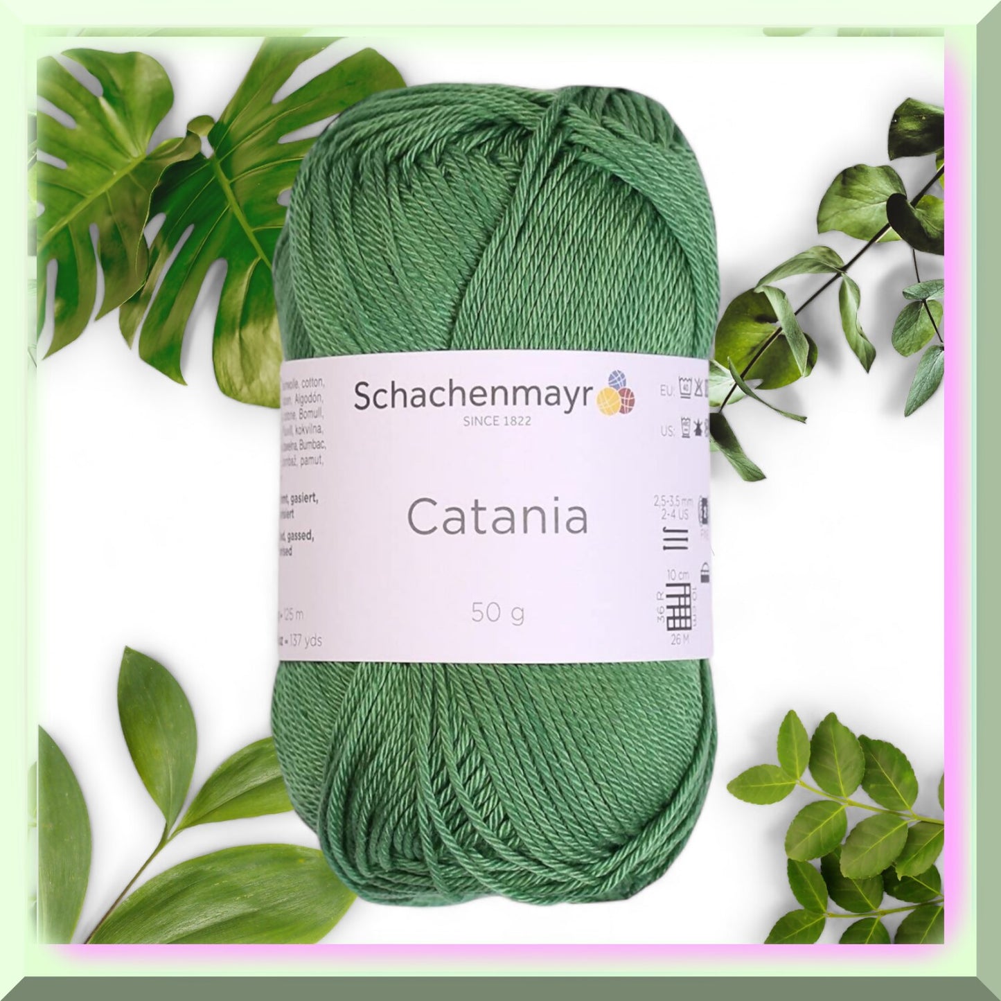 Green Cotton Bliss Yarn Bundle 3 Skeins 136 Yards