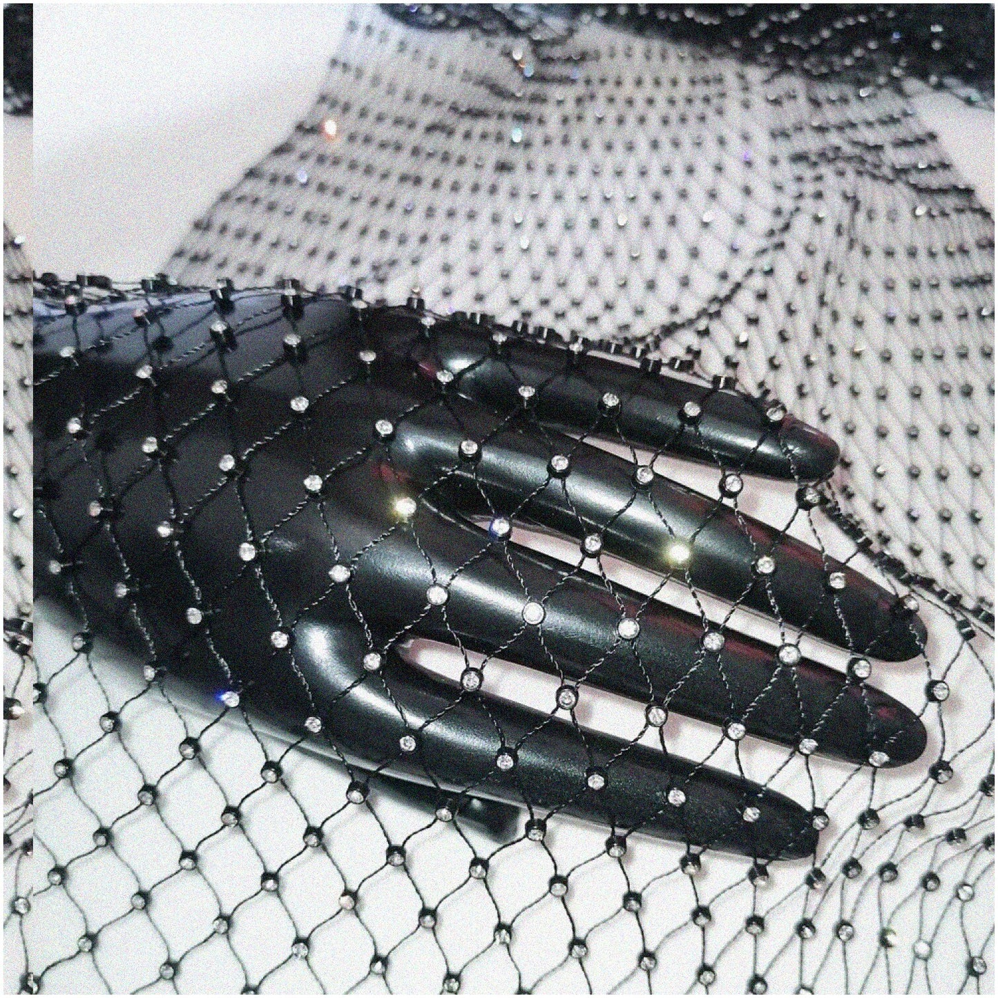 Crystal Sparkle Mesh Fabric 1 Yard for DIY Accessories