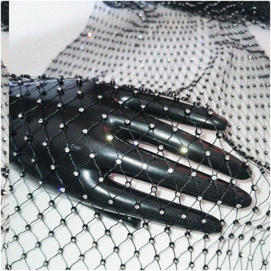 Crystal Sparkle Mesh Fabric 1 Yard for DIY Accessories