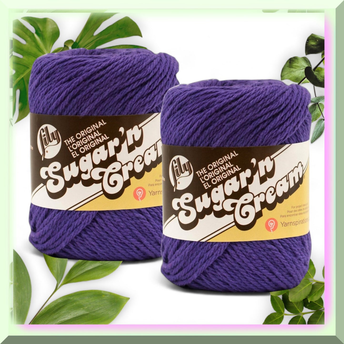 Grape Delight Cotton Yarn 2-Pack 100% USA Grown