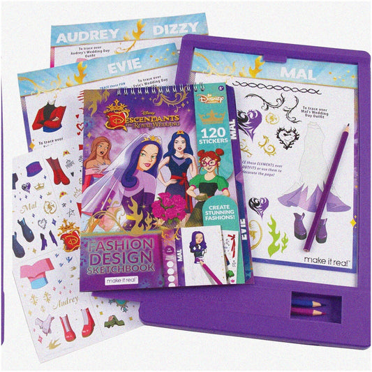 Fashion Design Sketchbook & Tracing Light Table Kit for Girls