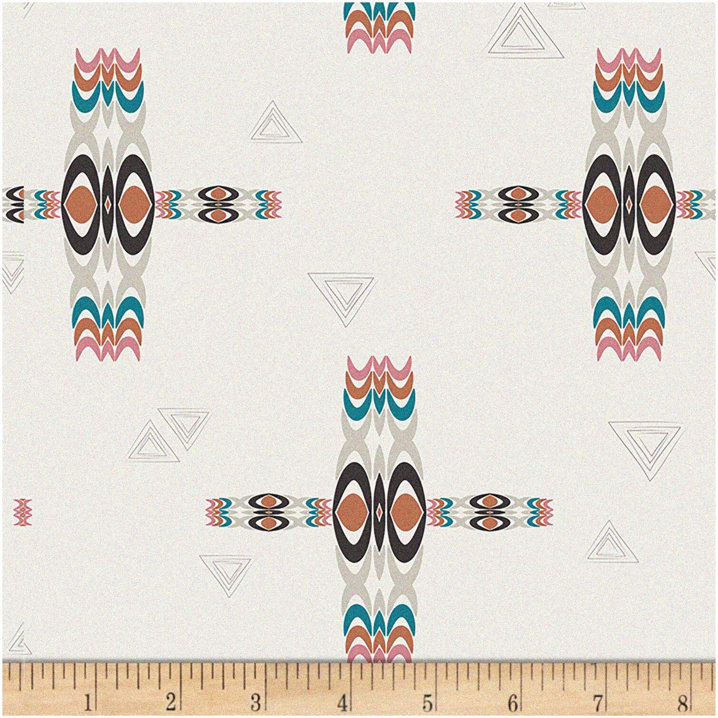 RhythmWeave Sienna Cotton Fabric 200TC Artistic ETNO Totems