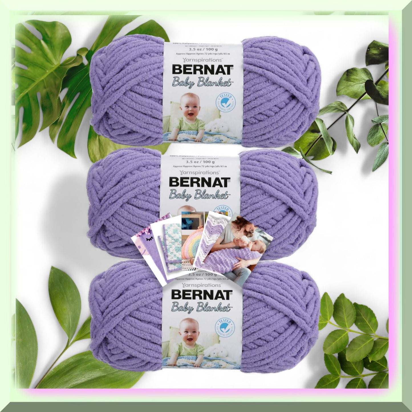 Lilac Dreams Yarn 3 Pack with Patterns