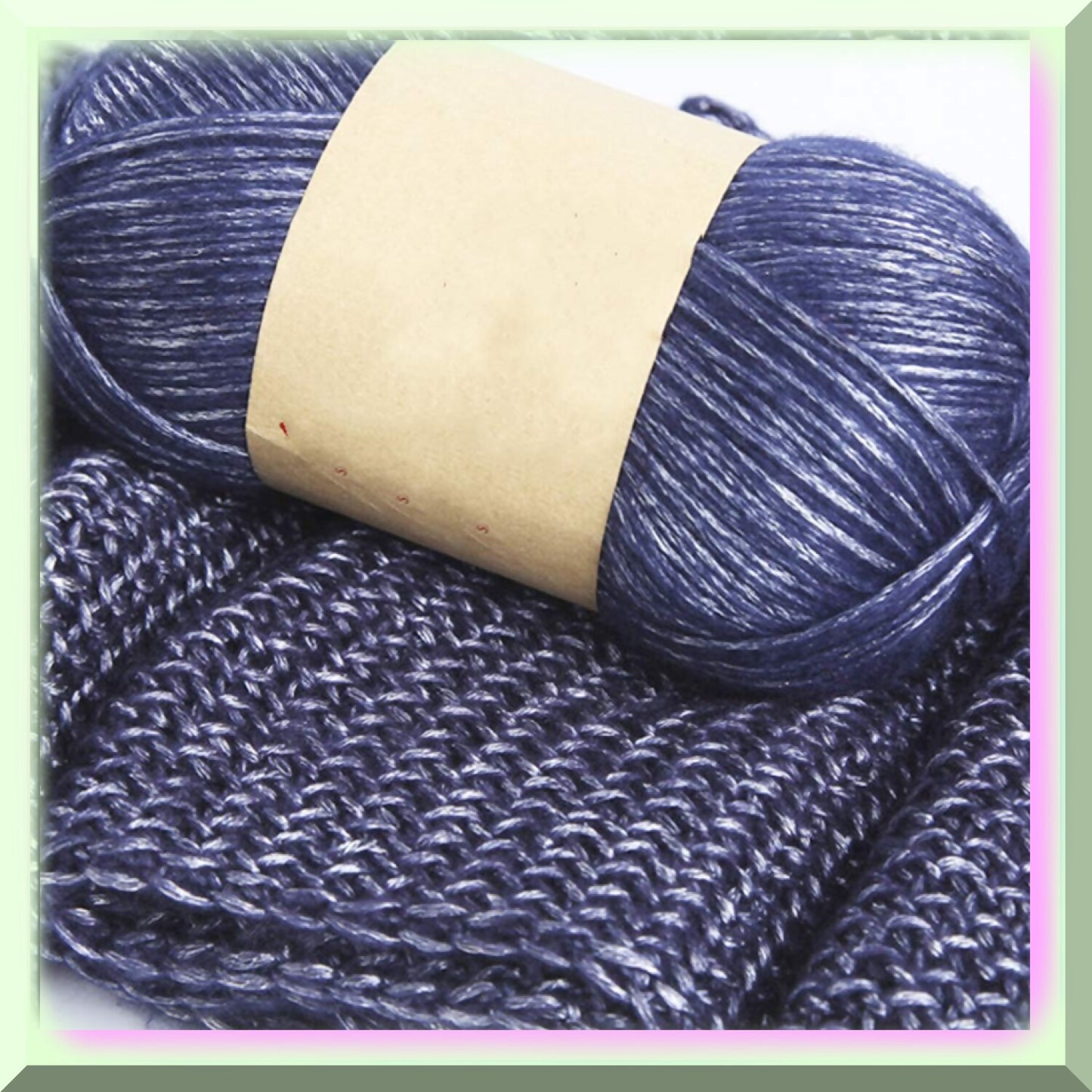 SparkleBlend Metallic Glitter Yarn 764 Yards Black Silver Gold