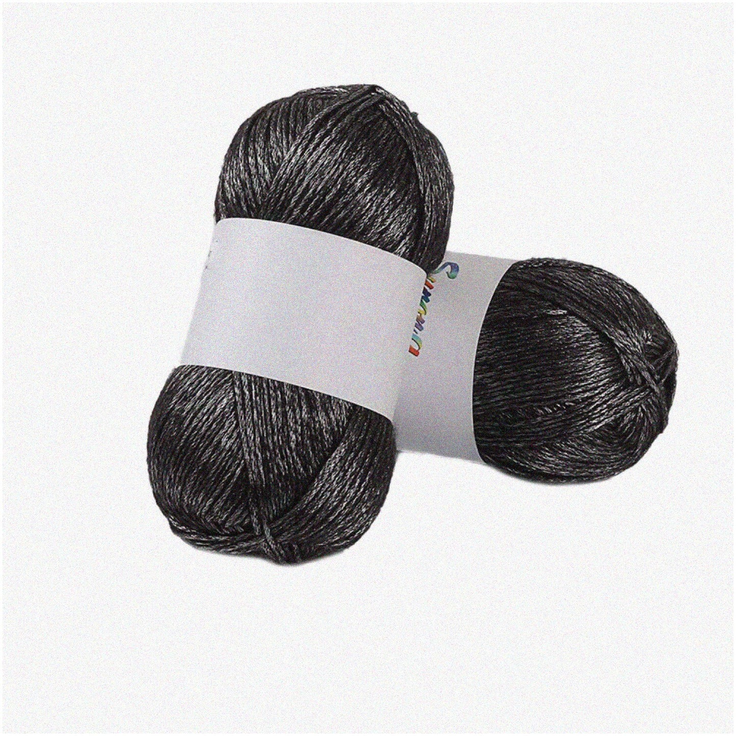 SparkleBlend Metallic Glitter Yarn 764 Yards Black Silver Gold
