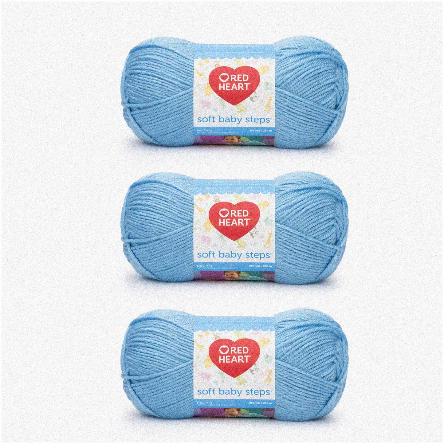 Baby Blue Acrylic Yarn Bundle 3 Pack 141g/5oz