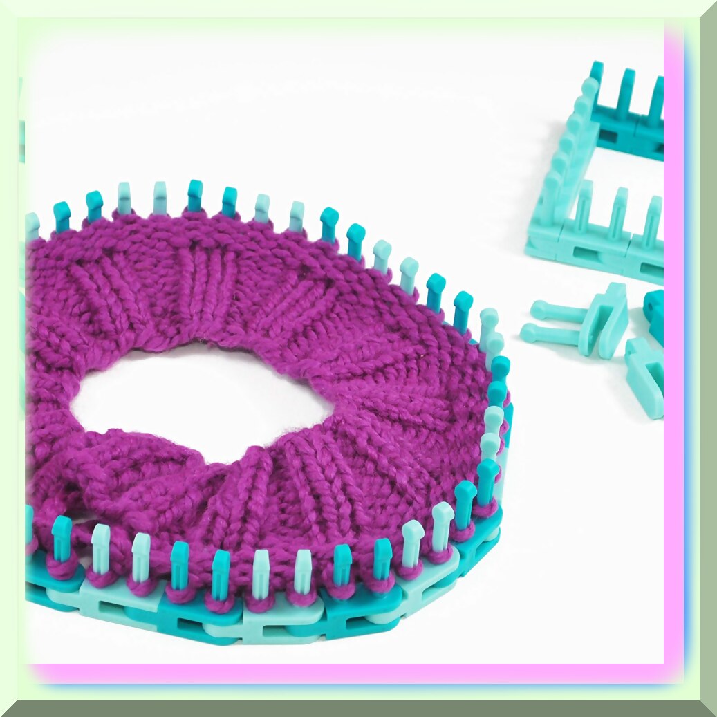 Flexee Chunky Loom Links Set Turquoise Teal 36 Pieces