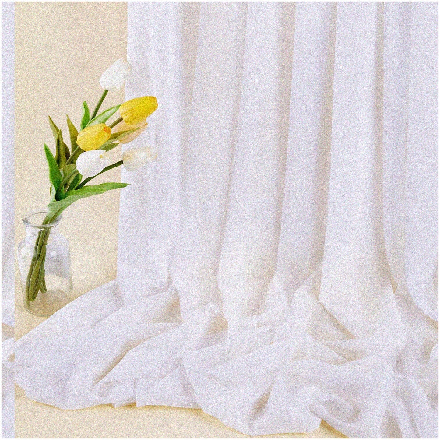 5 Yards White Sheer Backdrop Panels