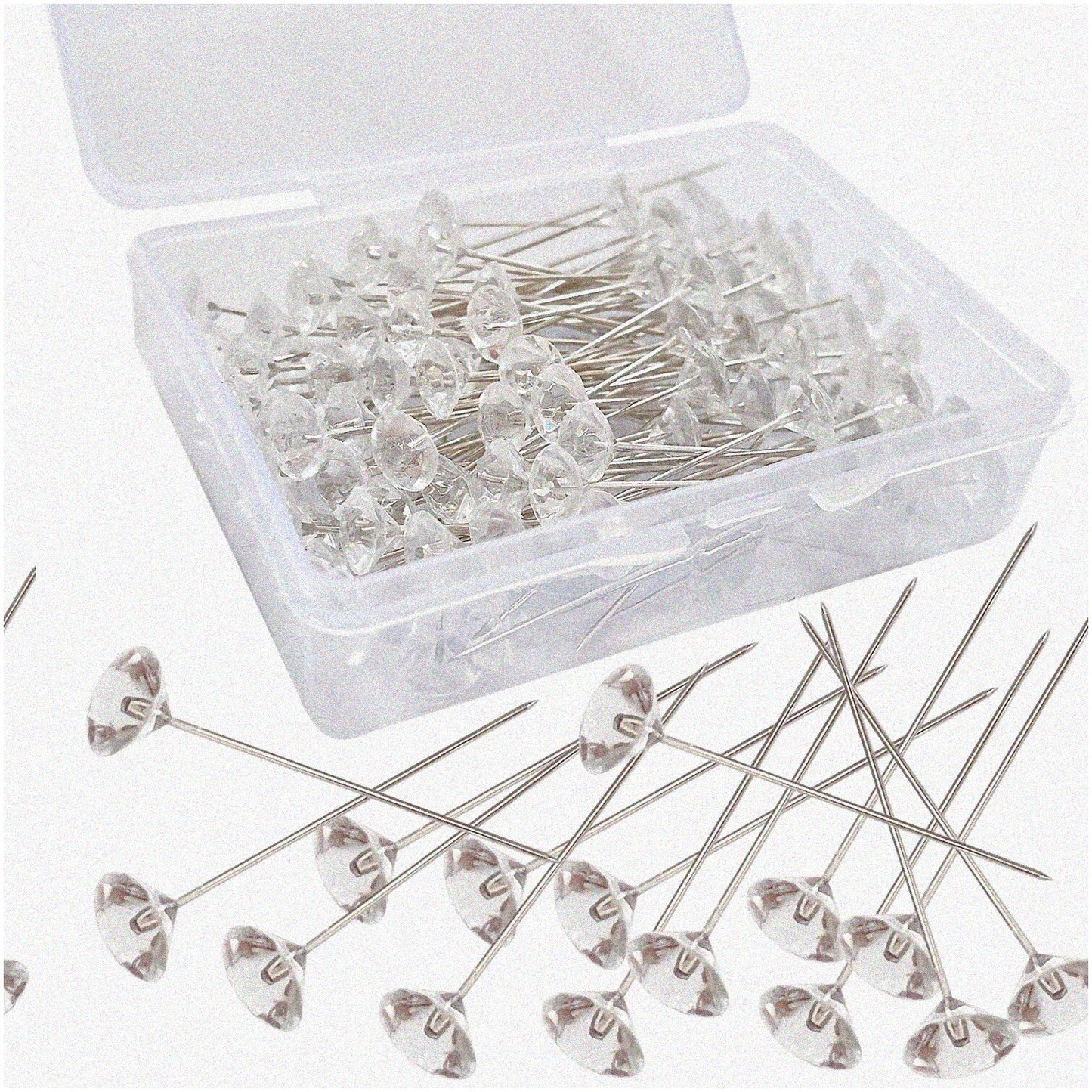 Diamond Rhinestone Corsage Pins 2 Inch 100pcs